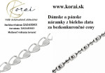 Krásne náramky z bieleho zlata Korai